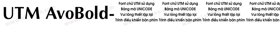 UTM AvoBold字体转换
